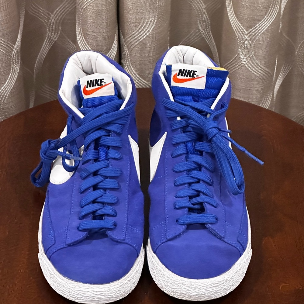 Nike Blazer Mid '77 Men’s Sneaker Racer Blue Suede Size 10 - Picture 9 of 9